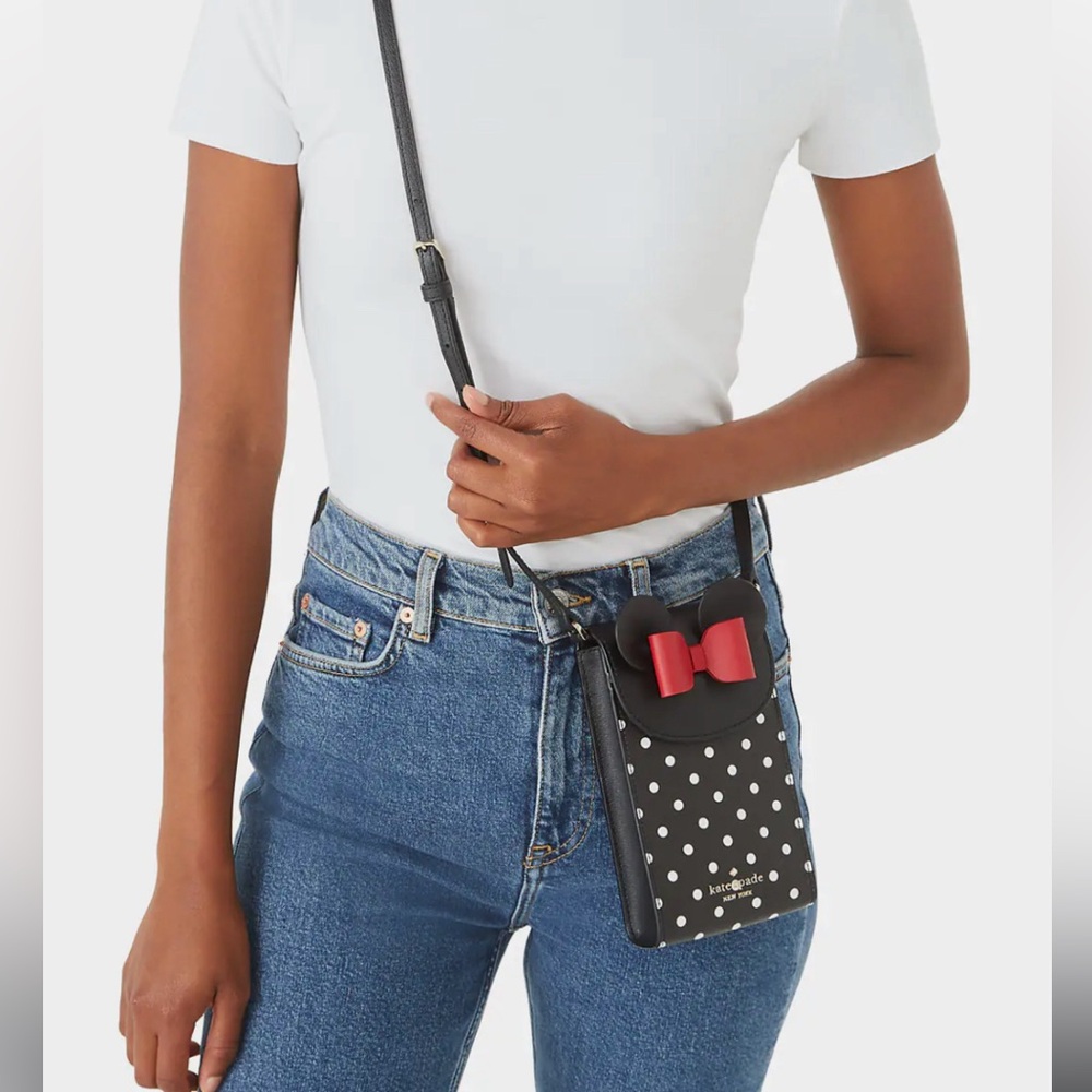 NWOT Disney x Kate Spade New York Minnie Mouse North South Flap Crossbody Bag